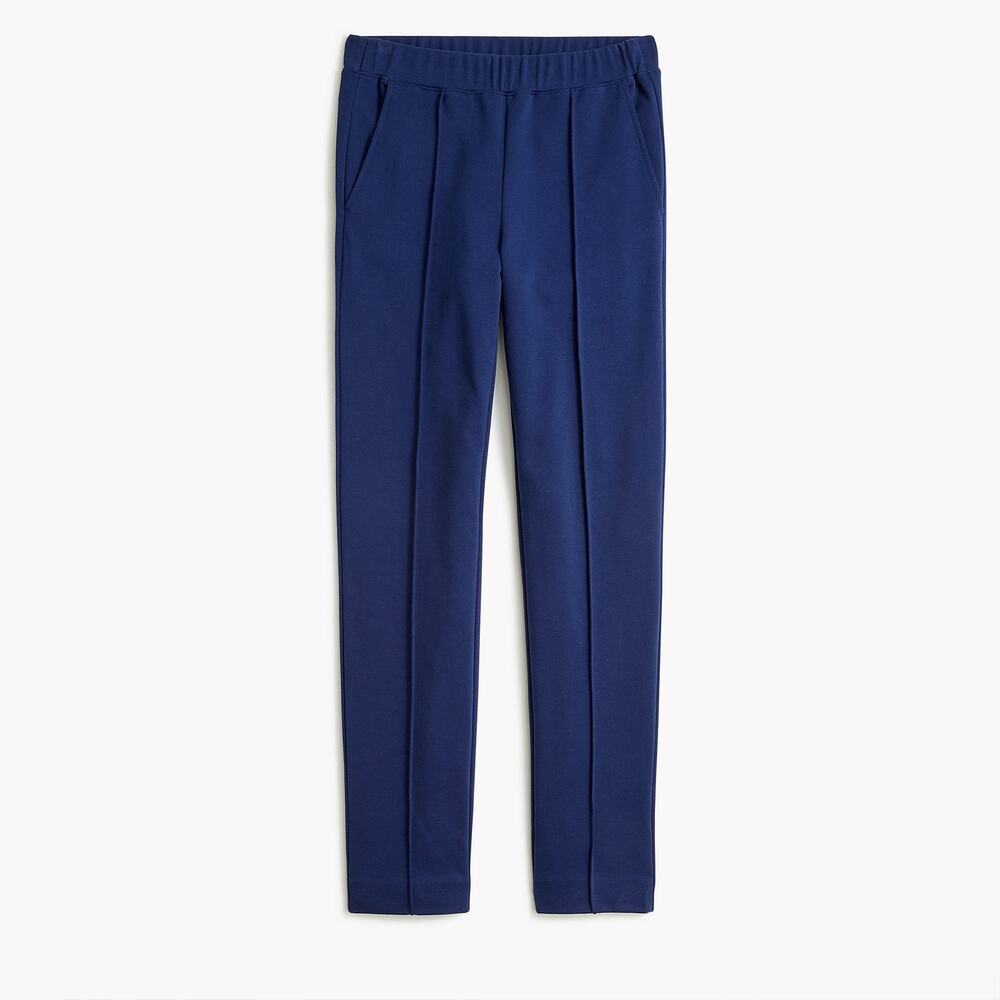 J. Crew Women's Pintuck Sweatpants Elastic Waist Antique Navy Size XXS NWT